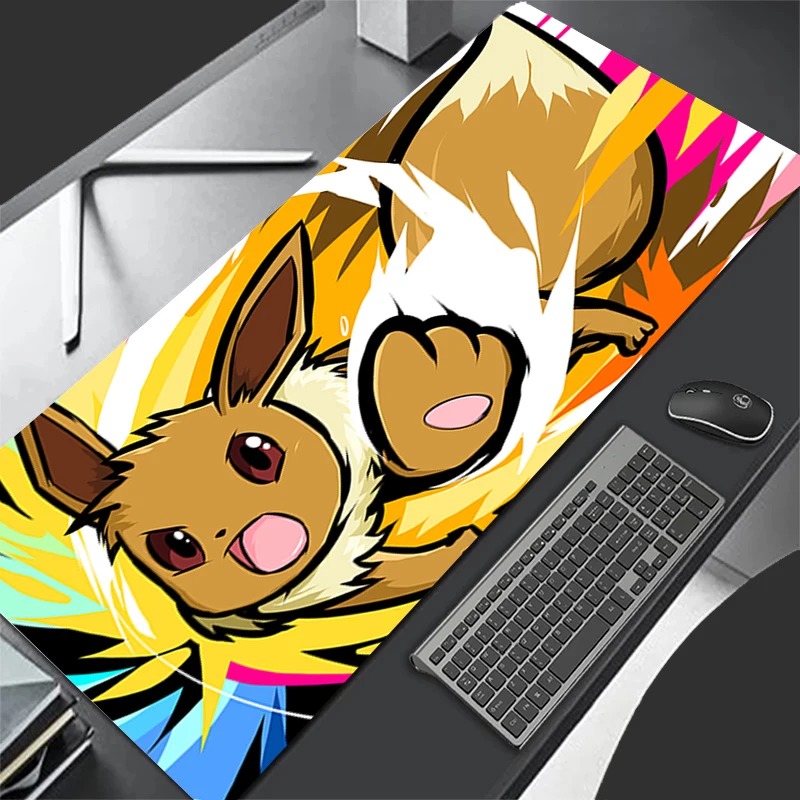 Pc Gaming Jumbo - P-Pokemon Eevee Anime Gaming-muismat, uitgebreide antislip