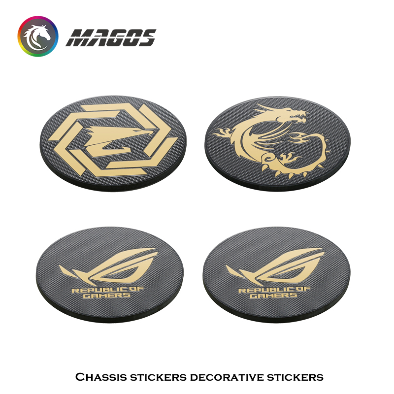 Pc Gaming Case - Computerkast Fan Metalen Sticker ROG MSI