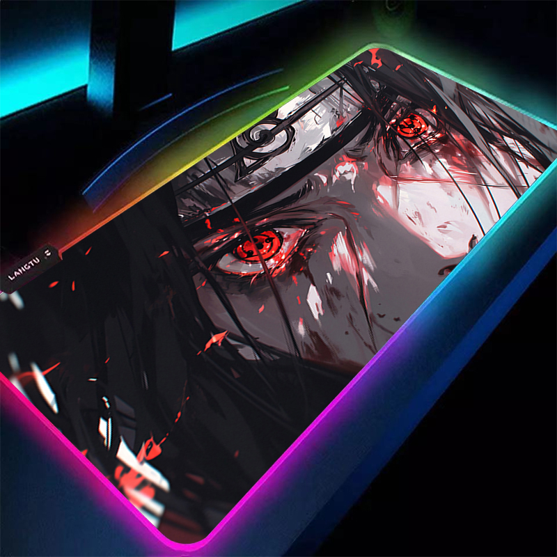 Pc Gaming Naruto - RGB Muismat 90x40 cm Naruto Itachi