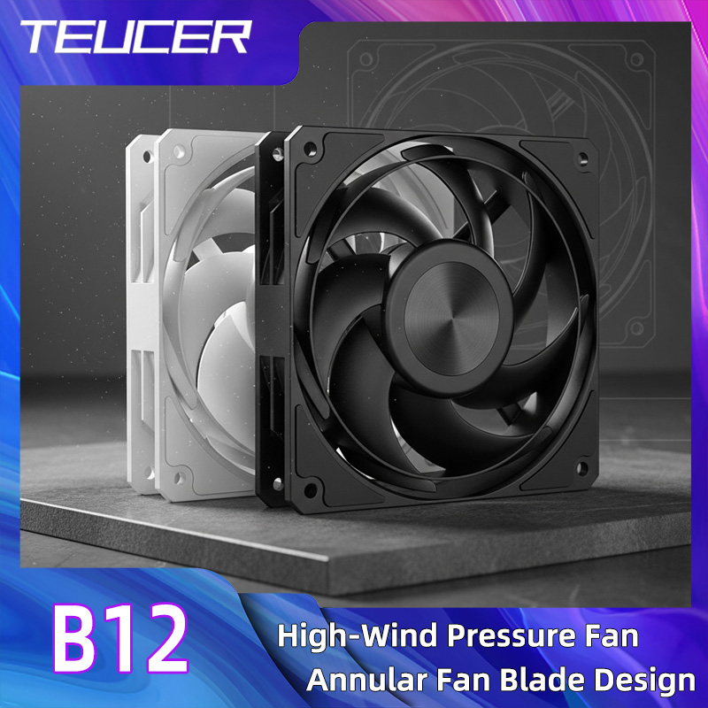 Pc Gaming Case - TEUCER Computer CPU Koeler Fan 120mm
