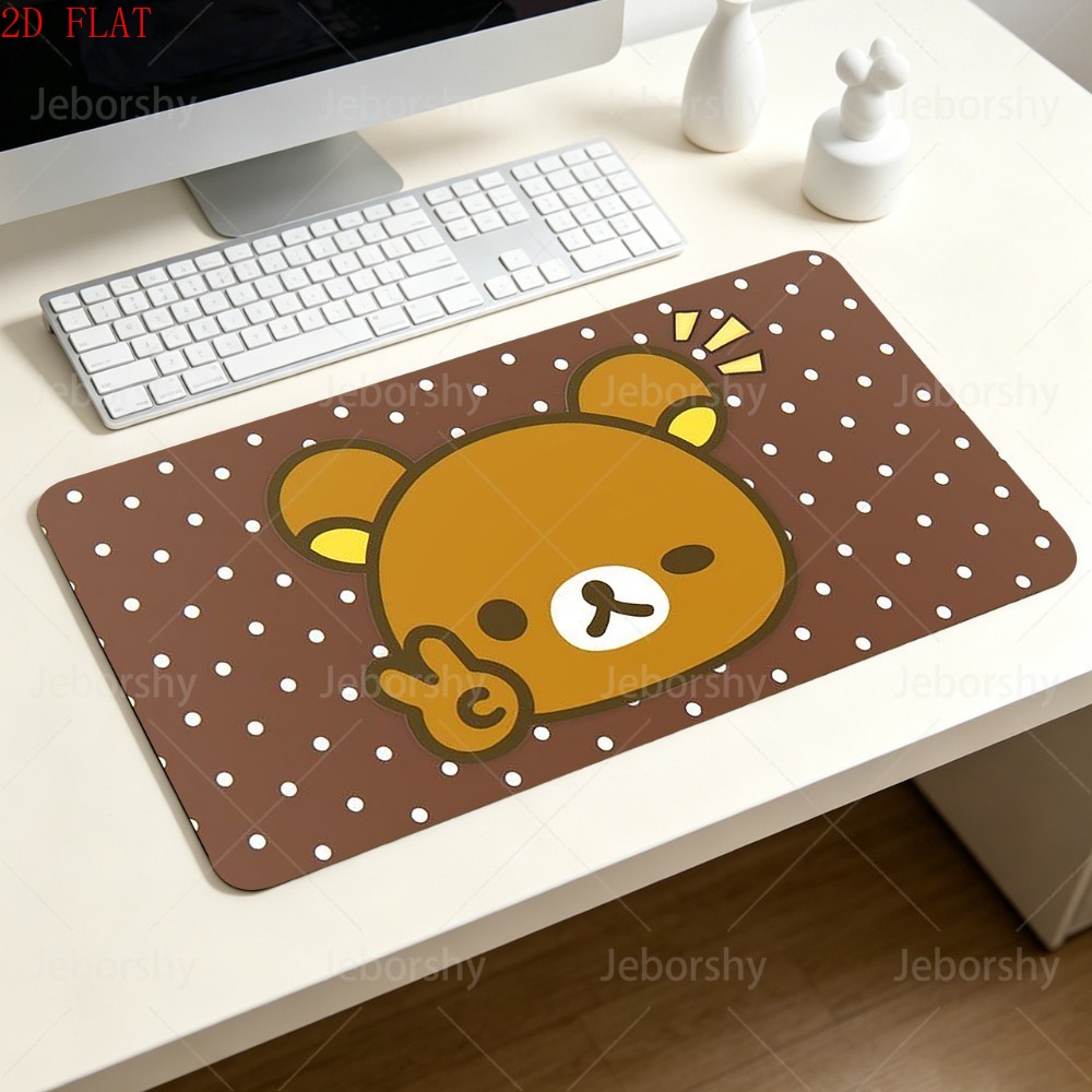 Pc Gaming Kawaii - Rilakkuma Grote bureaumat Leuke beer Antislip