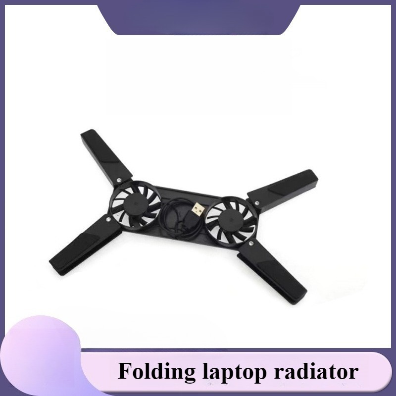 Laptop Cooling Pad - Laptopkoelpad Draagbare opvouwbare notebookkoelrekbasis USB Draagbare