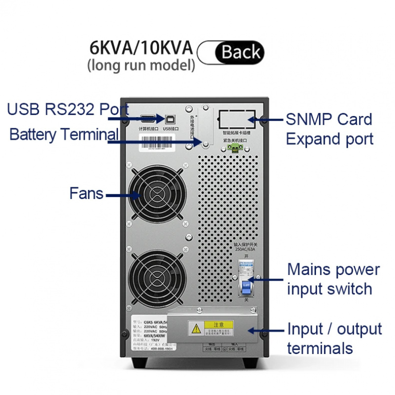 3KVA 2700W 220V Online UPS Eco - Pc Gaming Online Store recensie en prijs