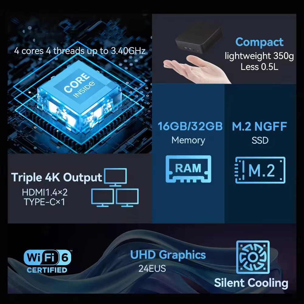 2026 Intel N150 Mini PC Draagb - Pc Gaming Jumbo recensie en prijs