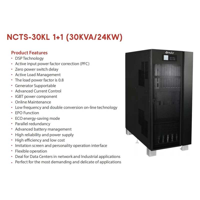 NCTS-30KL 1+1(30KVA/24KW) Laag - Pc Gaming Online Store recensie en prijs