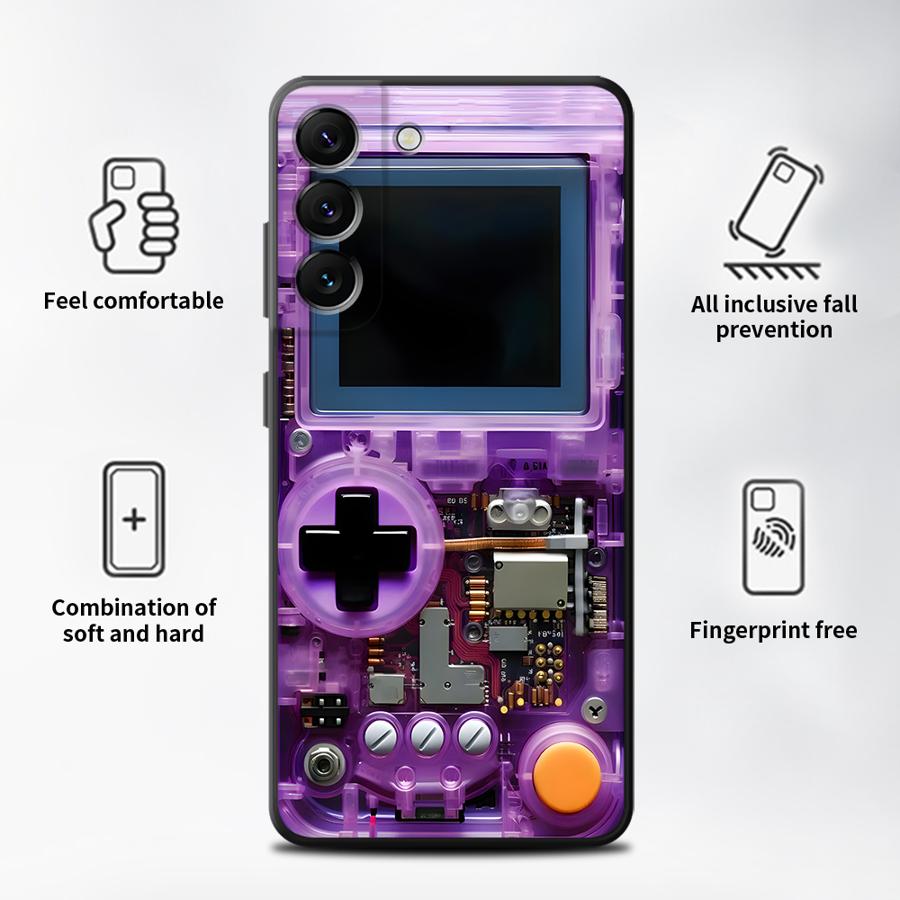 Paarse gaming console telefoon - Pc Gaming Case recensie en prijs