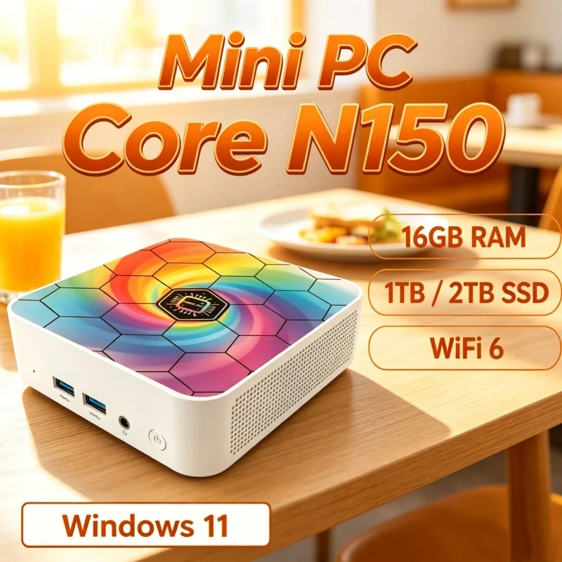 MINI PC Intel N150 Windows 11  - Pc Gaming Cafe recensie en prijs